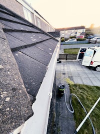 Freshly cleaned gutters in Maghull, Merseyside